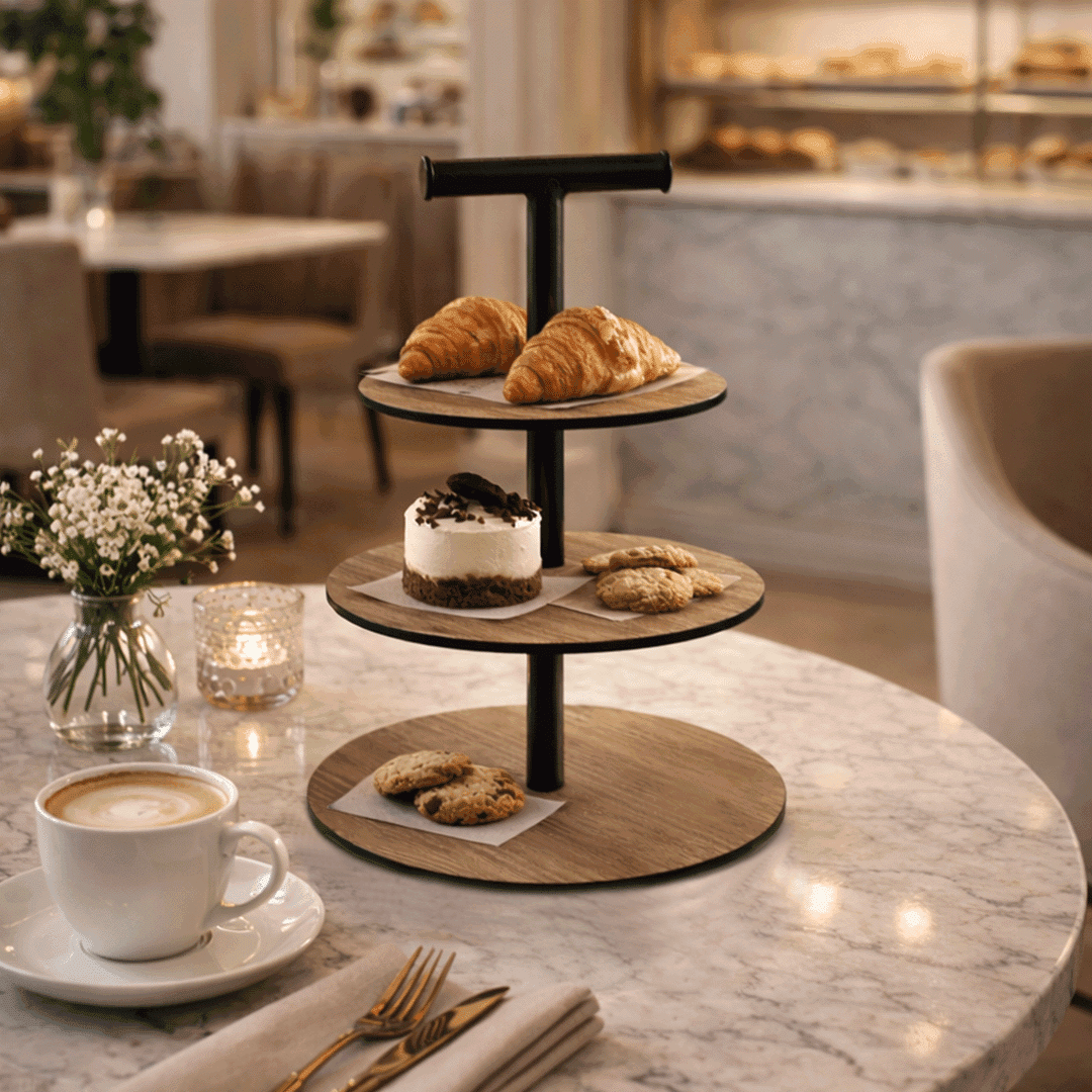 Circular Signature Display Stand - 3-Tier