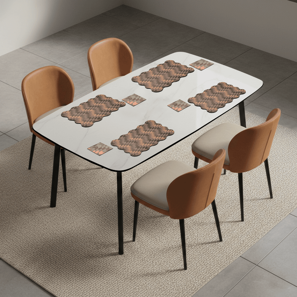 Scalloped Rectangle Placemats & Coasters
