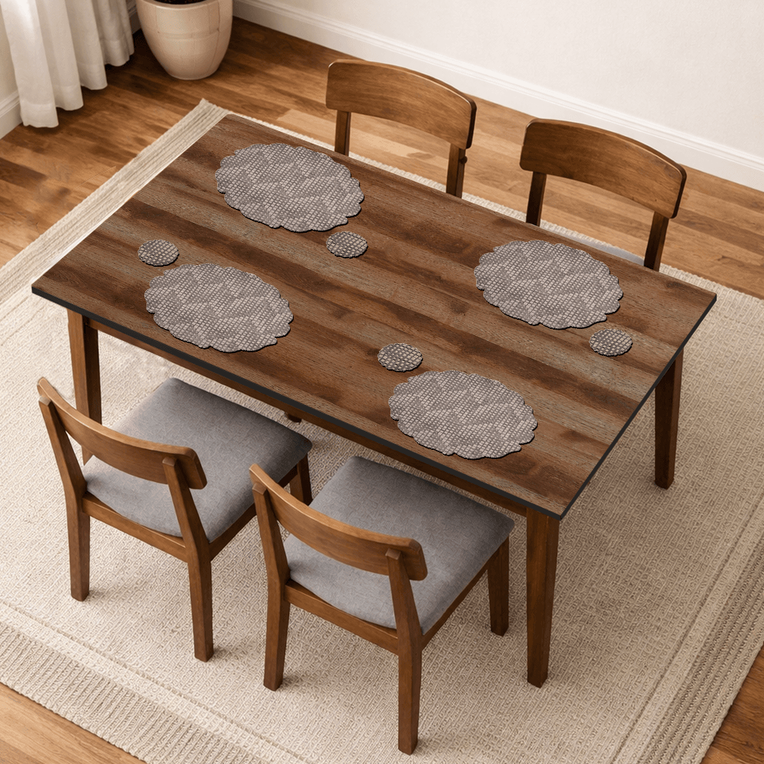 Petal Rim Round Table Mats & Coasters